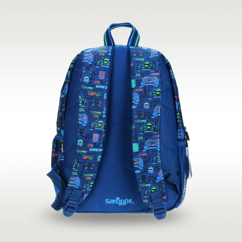 Australië Smille Hot-Selling Originele Kinderrugzak Coole Rugzak Reistas Blauw Vliegtuig Grote Schooltas 16 Inch