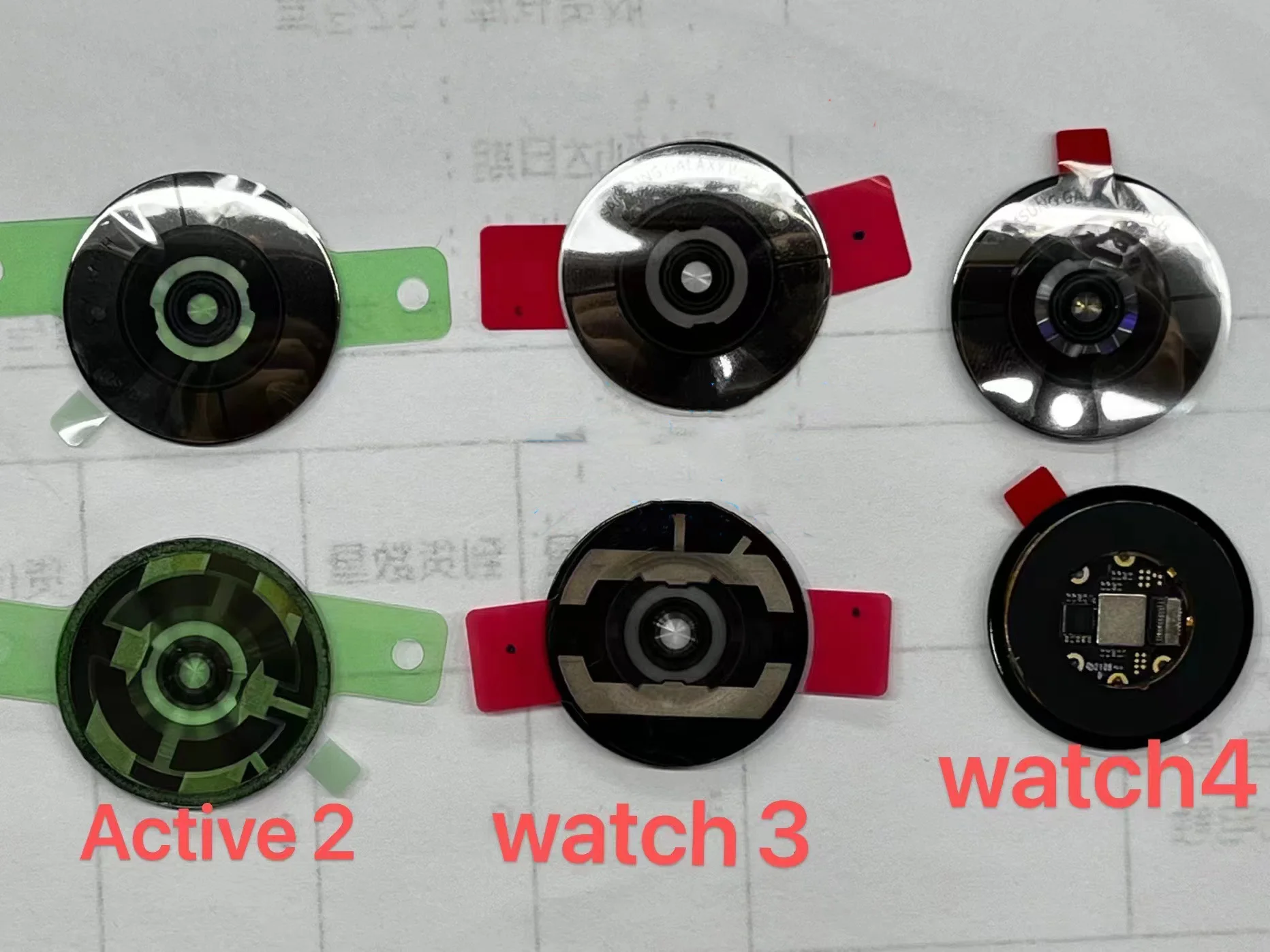 Back Glass Lens Cover with adhesive For Samsung Watch Active R500 Active 2 S2 S3 Frontier Classic watch 1 3 4