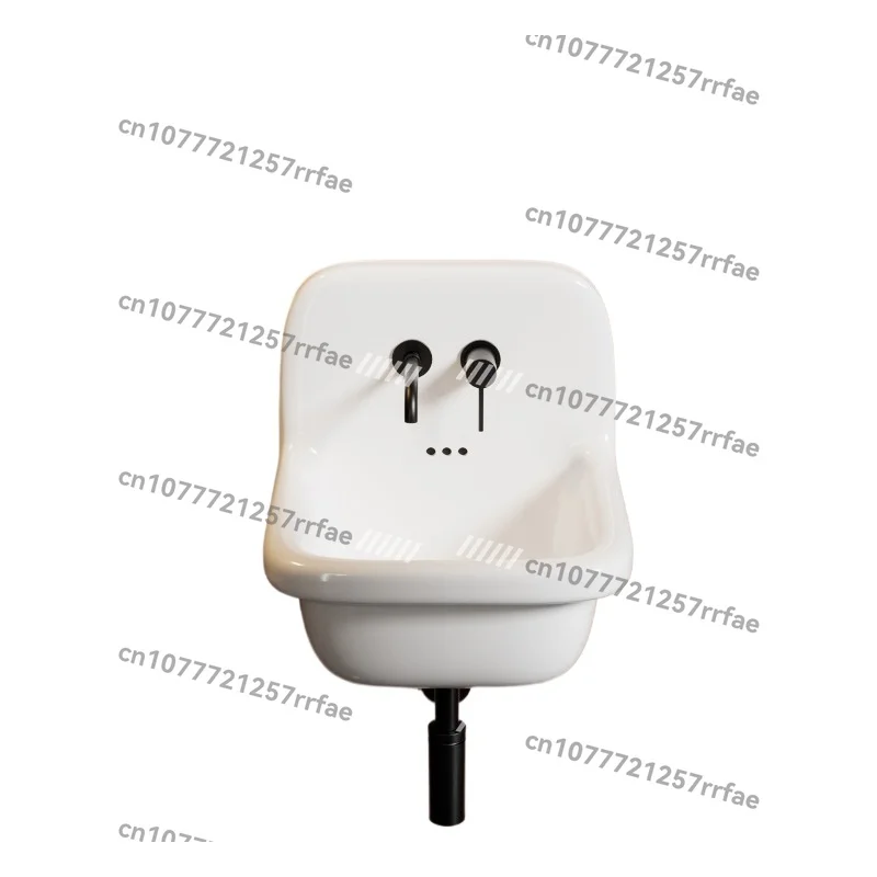 

Japanese wall-mounted wall-mounted washbasin, single basin, small apartment ceramic washbasin, bathroom hanging washbasin