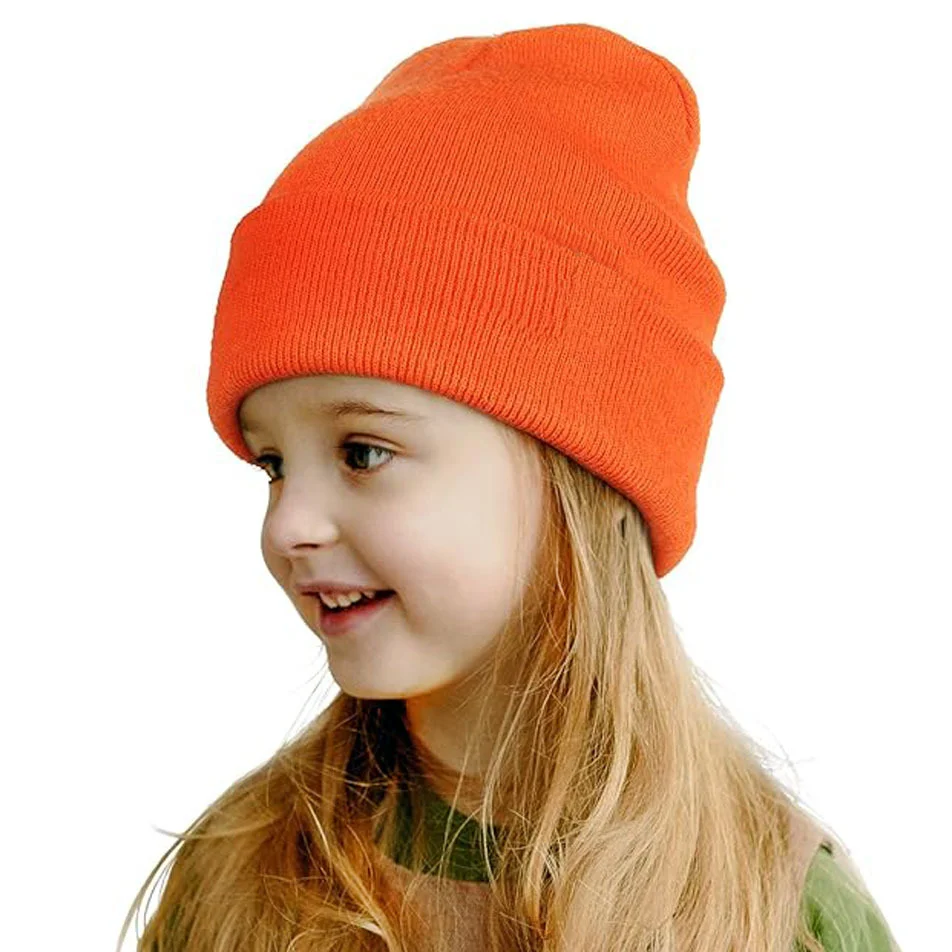 Autumn and Winter Children's Hats Knitted Hats Baby Hoodies Ski Hats Male and Female Baby Children