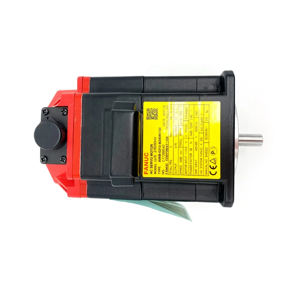 In Stock    Servo MotorA06B-0213-B200 ALPHA Servo Motor Model AM2/5000HVi    AC Motor
