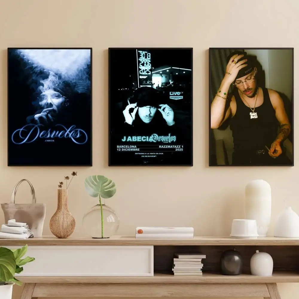 Desvelos J A-Abecia Poster Arte autoadhesivo Pegatina de papel impermeable Cafetería Bar Sala