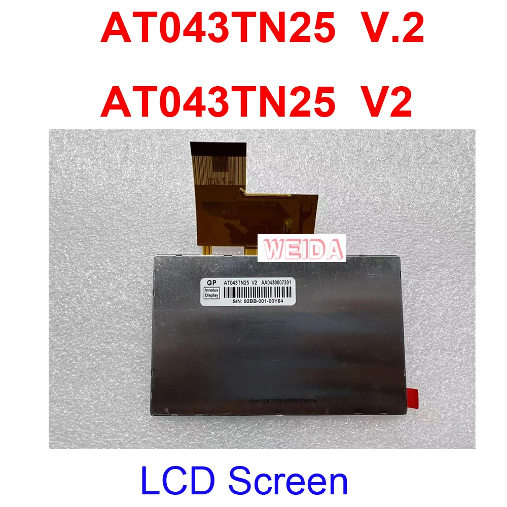 4.3 inch 40PIN LCD Screen for AT043TN25 V.2 AT043TN25 V2 LCD Screen Display Panel for Car DVD GPS LCD Screen 480x272