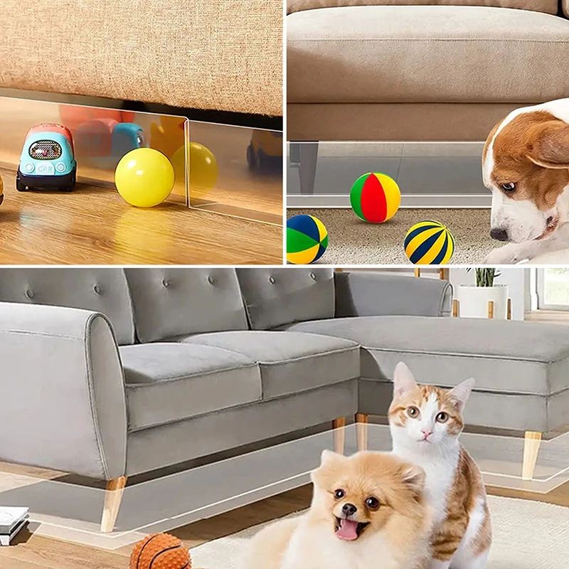 Under Couch Blocker Waterproof Pvc Under Bed Blocker Translucent Toy Blockers For Furniture Easy To Cut Couch Blocker With