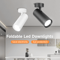 Super Bright Led Foldable Ceiling Led Spot Light 40W Aluminum 360° Adjustable Downlight Led Ceiling For Kitchen Store 110V 220V