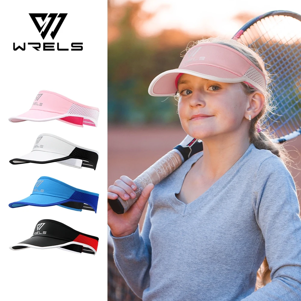 WRELS Children's Baseball Cap Breathable Fashionable Empty Top Hat Summer Uv Sunscreen Sun Protection Hat Riding Running Sports