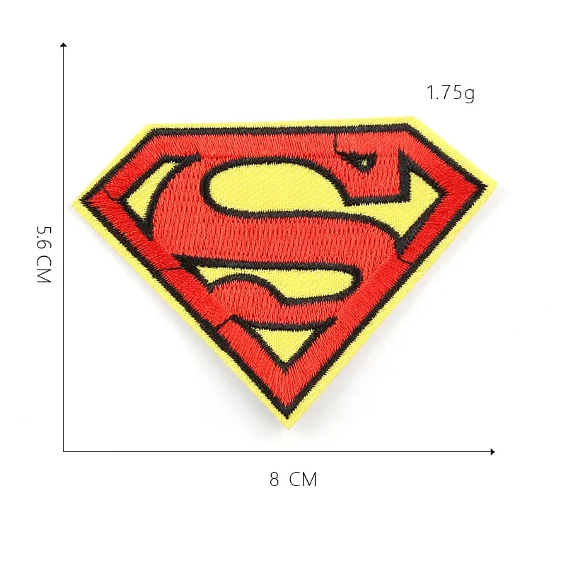 DC Anime Figure Batman Superman Polyester Cloth Sticker Clothing Backpack School Bag Patch Fabric DIY Accessories Children\'s Toy