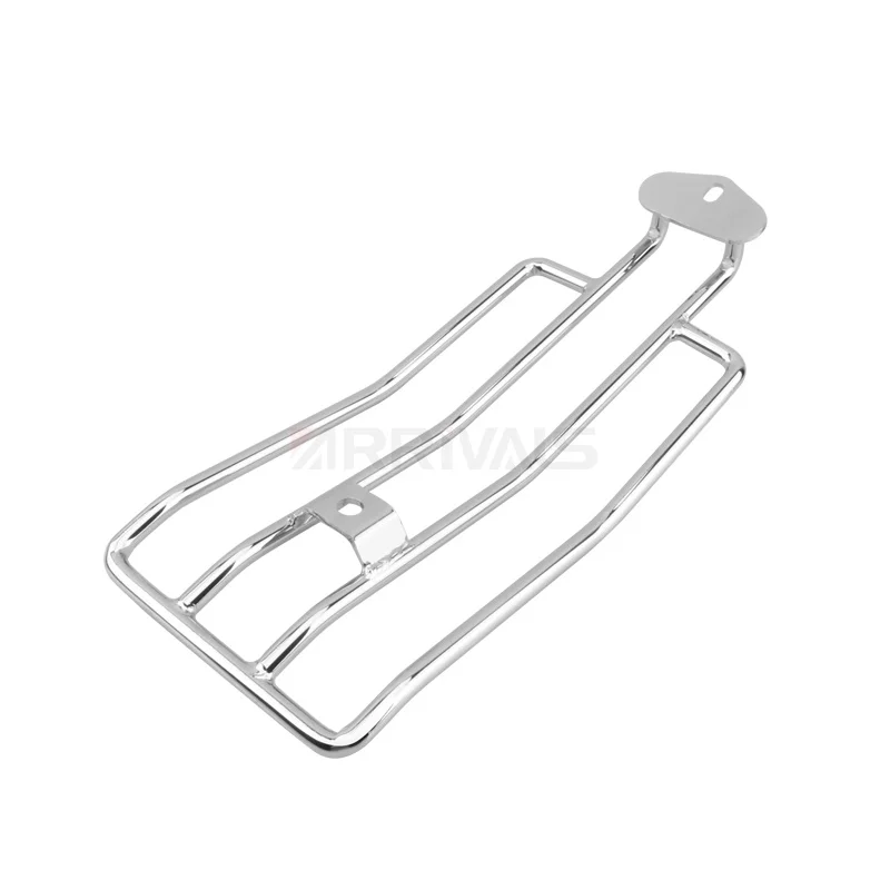 Motorcycle Chrome Rear Fender Luggage Rack Shelf Support Frame Holder For Harley Sportster Iron XL883 XL1200 X48 Custom Roadster