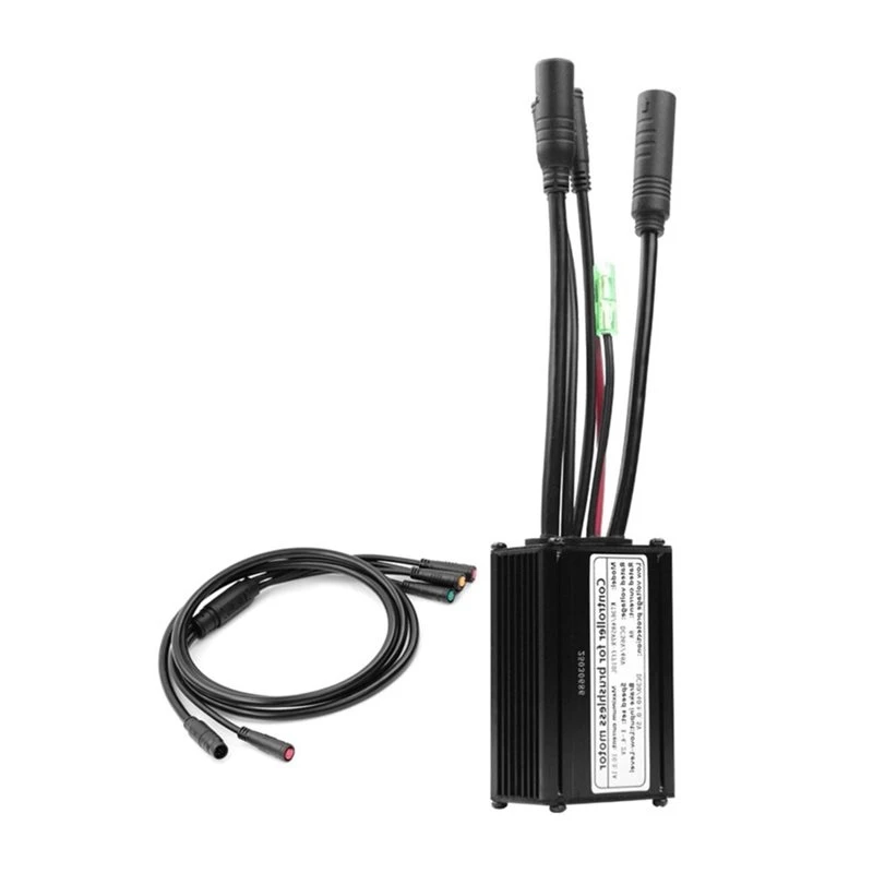 A25I-KT-16A 36V 48V 250W 350W Sine Wave Controller +1-To-5 Connector Cable Brushless Motor Mountain Bike Brushless Controller