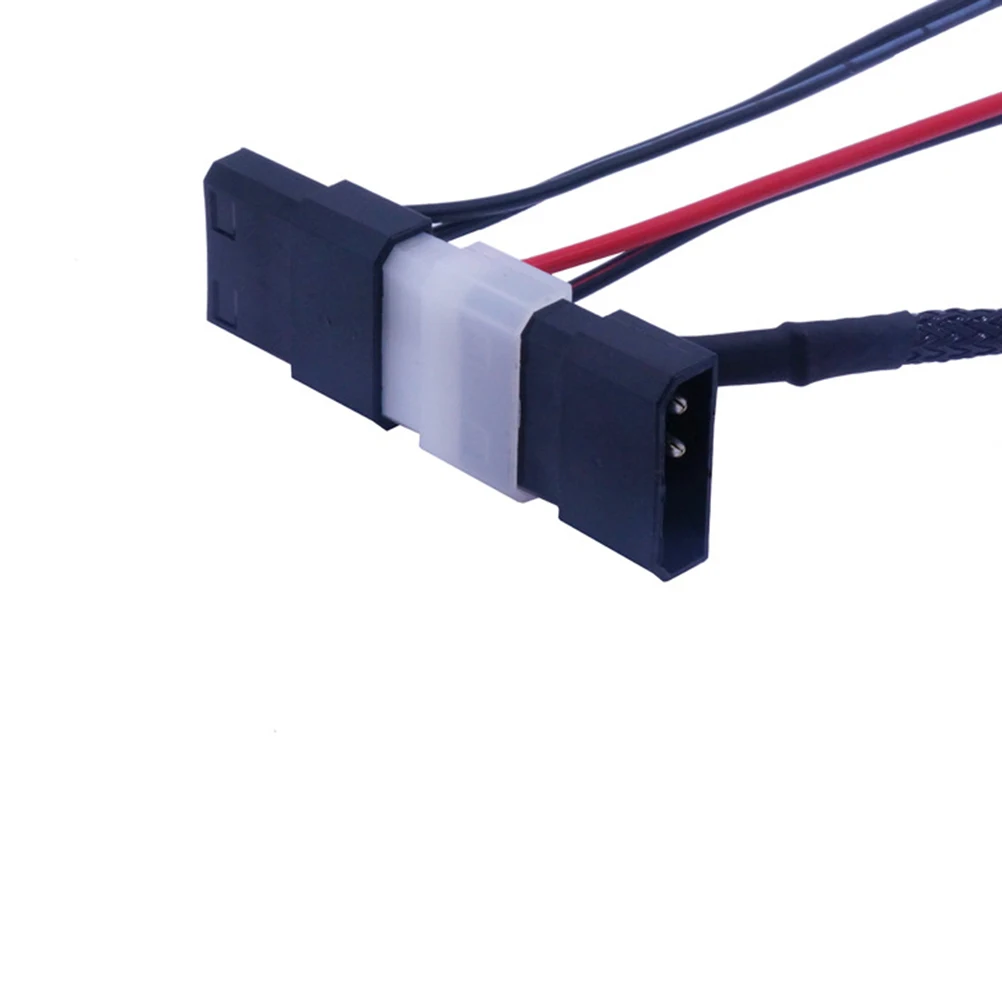

1Pc Computer Chassis LED Lights with Controller Connector RGB Controller Large 4P Single 5521 Power Supply Cable (Black)