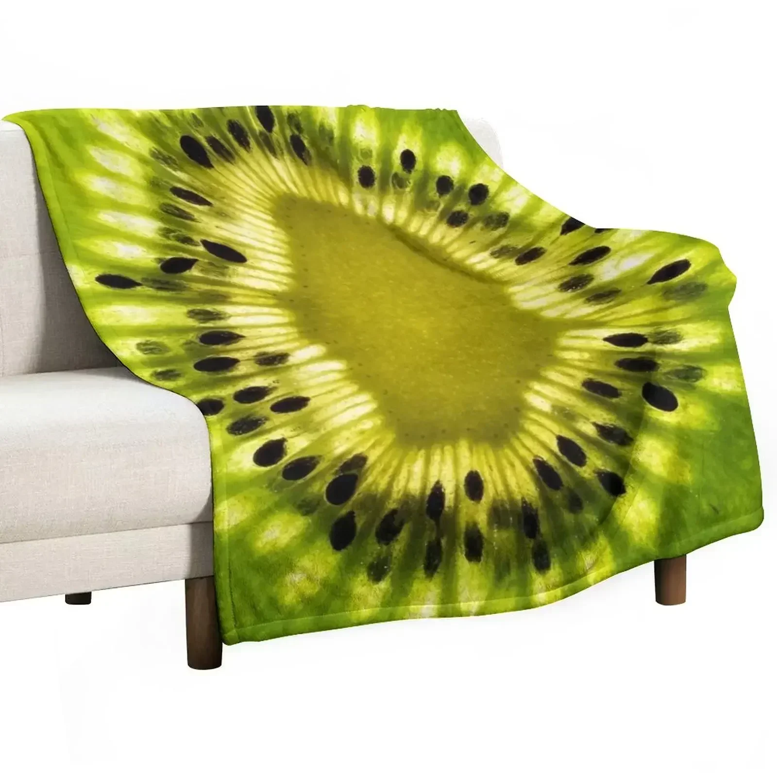New Kiwi fruit theme based Throw Blanket Luxury Thicken wednesday Heavy warm winter sofa bed Personalized Gift Blankets