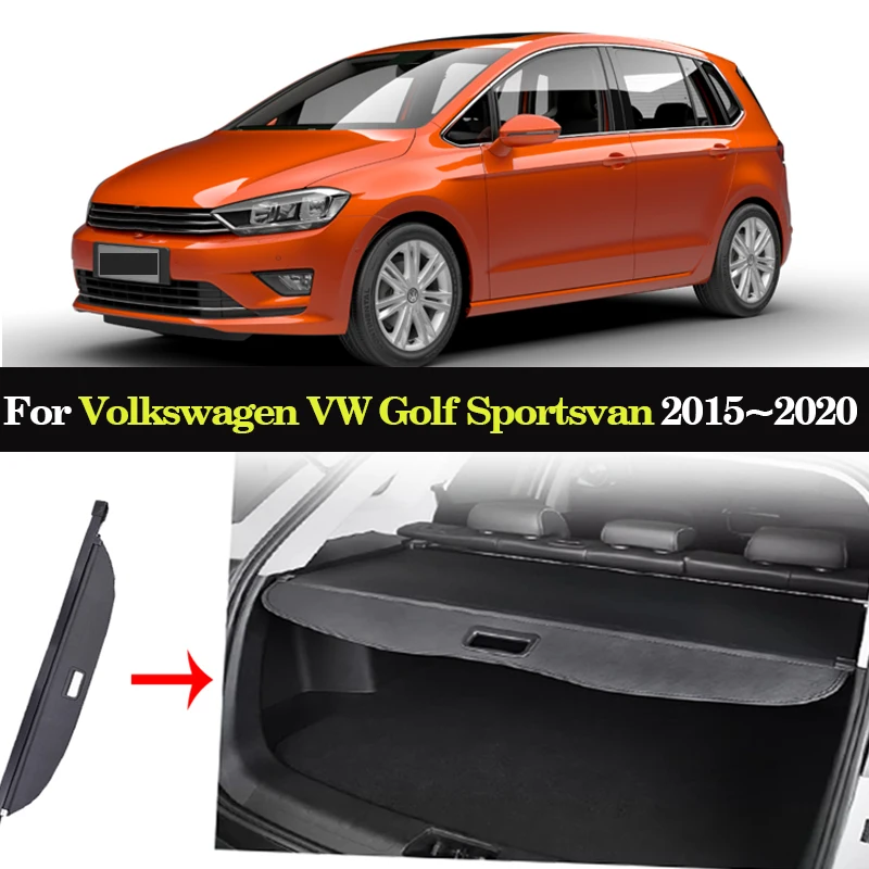 

Грузовая крышка багажника автомобиля для Volkswagen VW Golf Sportsvan 2015 ~ 2020, багажный лоток, щиток для хранения, занавеска, перегородка, коврик, автозапчасти
