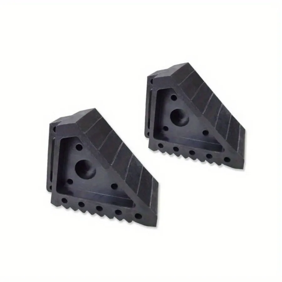 Super Strong Solid Rubber Wheel Chock, Oil and Salt Resistant, Suitable for All Weather Conditions