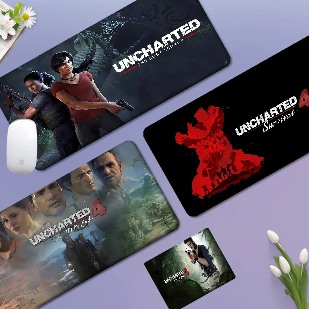 Uncharted 4 The Lost Legacy Game Mousepad In Stocked Laptop Gaming Mice Mousepad Size for large Edge Locking Game Keyboard Pad