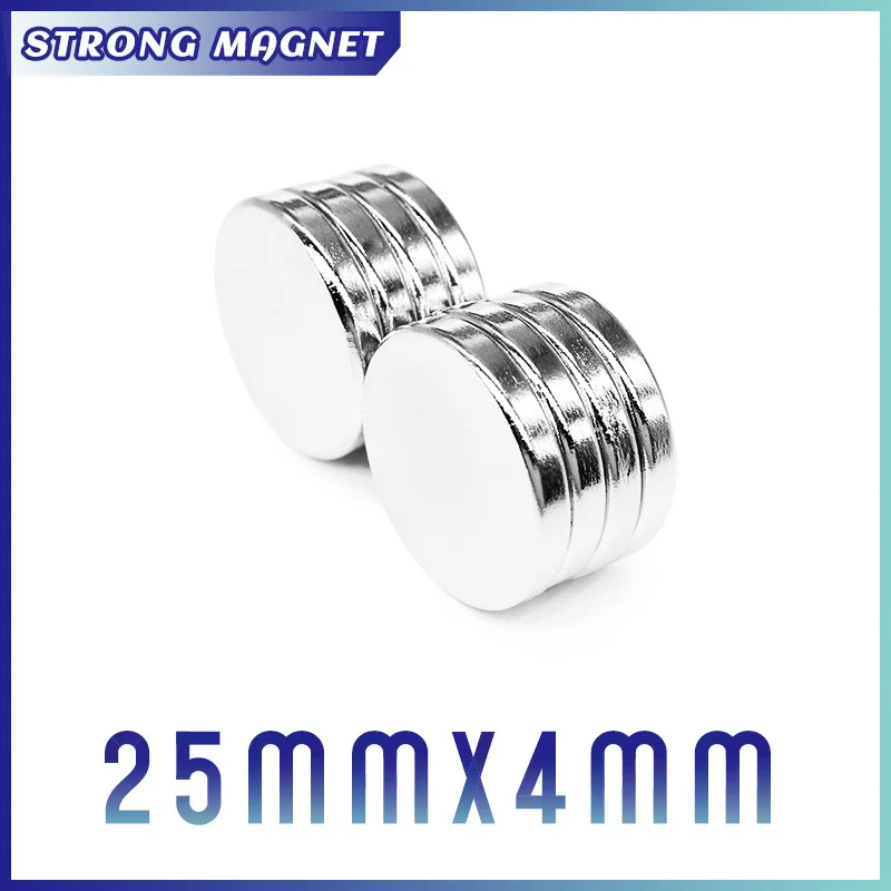 

2/5/10/15/20/30PCS 25x4 mm Disc Powerful Strong Magnetic Magnets N35 Round Permanent Magnet 25x4mm Rare Earth Magnet 25*4 mm