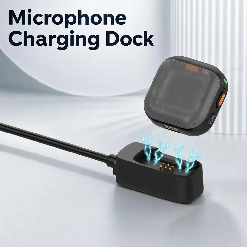 Base de Carga Magnética para DJI Mic Mini 2, Cargador de Transmisor, Cable de Alimentación Rápida Tipo C, Accesorios para Micrófono Inalámbrico