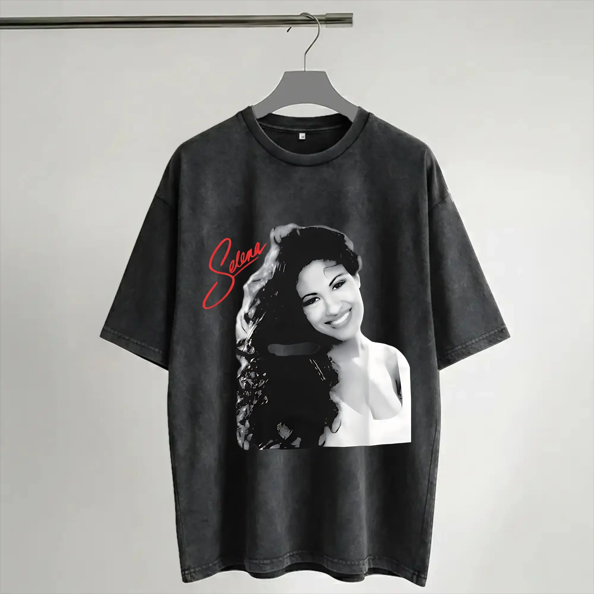 Selena Quintanilla Beautiful Tour Girl   Merch Washed T Shirt for Men Women Streetwear Hip Hop T-Shirts Summer  Tee Shirt