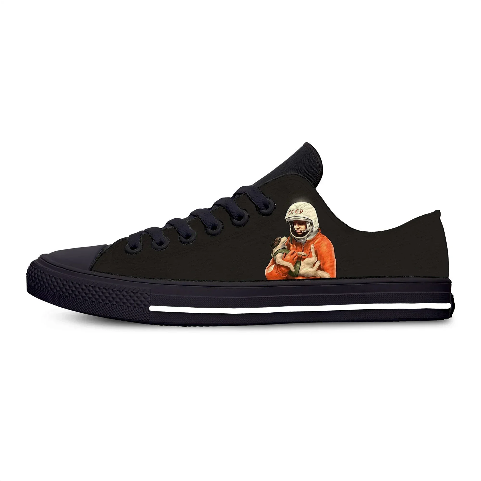 

Yuri Gagarin USSR Cosmonaut Soviet Astronaut Cool Casual Cloth Shoes Low Top Lightweight Breathable 3D Print Men Women Sneakers