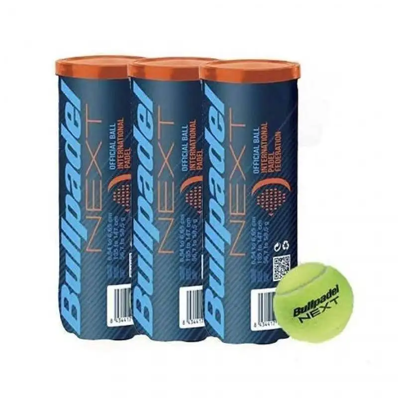 Bullpadel Fip Next Pelota de Padel - Pack 3 Botes de Bolas - Alta Durabilidad y Resistencia