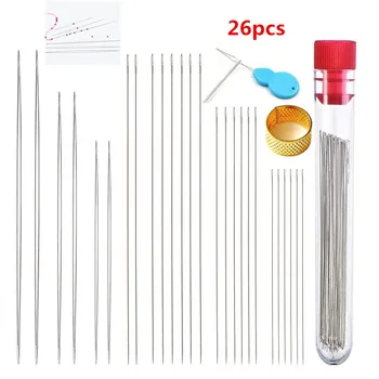 Piece Big Eye Curved Beading Needle Set TAGS 1