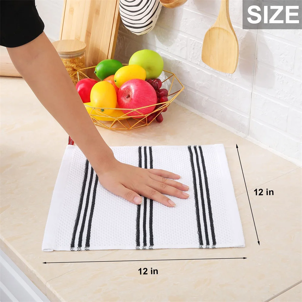 Homaxy Kitchen Dish Towels Cloths For Washing Dishcloth Highly Absorbent Cleaning Cloth Fast Drying Tea Towels kitchen Cloths