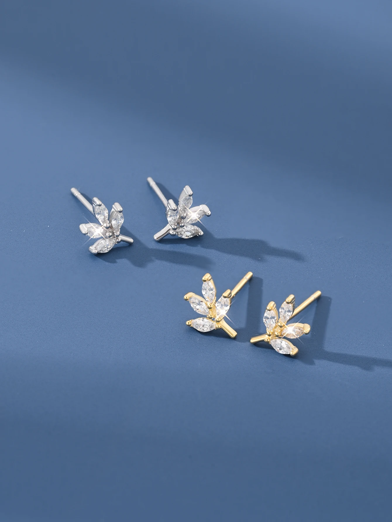 

Модные и простые женские серьги из стерлингового серебра 925 пробы с листьями, оригинальный дизайн, темперамент, роскошные ювелирные аксессуары