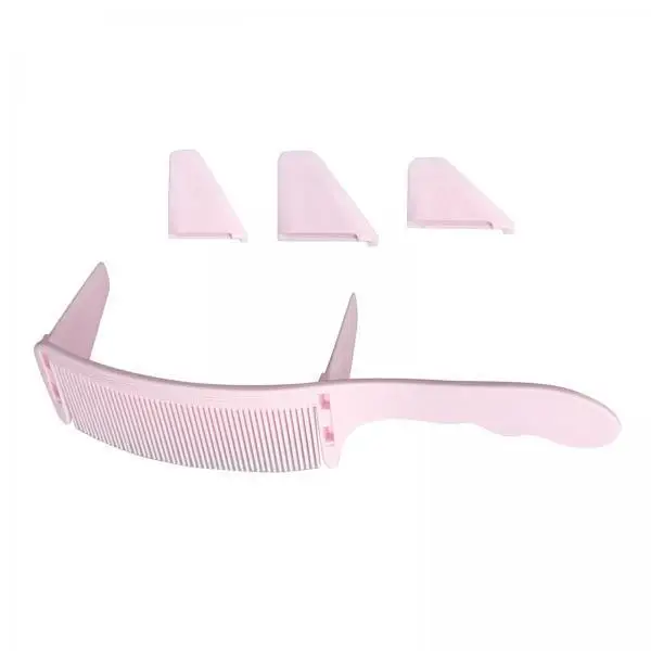 Hairdressing Curved Flat Top Comb with Ergonomic Handle Multipurpose Hair Styling Accessory for Salon and Barber