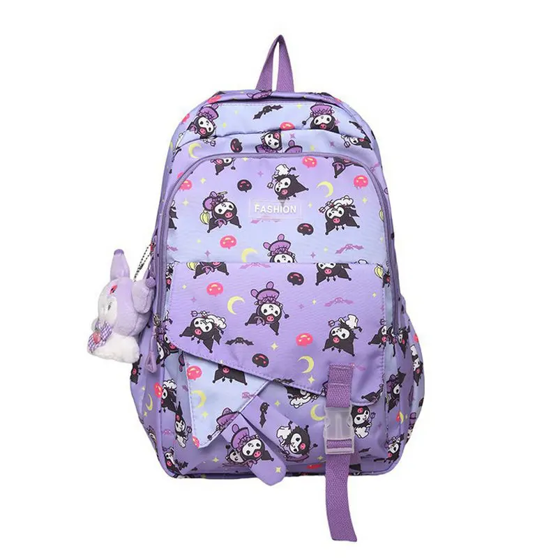 Large Capacity Women mochila Kuromi Backpack Cartoon Cute Waterproof Backpacks Students Bag Kids Girl mochila infantil menina