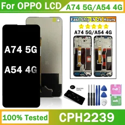 AAA+ for Oppo A54 4G CPH2239 Lcd Display Touch Screen Digitizer Assembly for Oppo A74 5G CPH2197, CPH2263 Display Frame