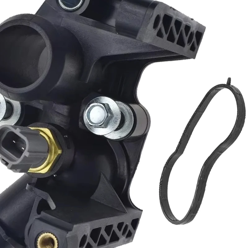Coolant Thermostat Housing Assembly 7M5G8K556AC for Ford Fiesta Focus B C-Max Fusion Puma Ecosport 1.6L 2011-2019 - Replacement