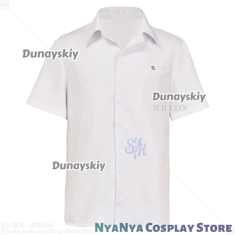 Anime The Summer Hikaru Died Cosplay Tsujinaka Yoshiki disfraz DK School Uniform Cat Kawaii Headwear Black Wigs Halloween Party