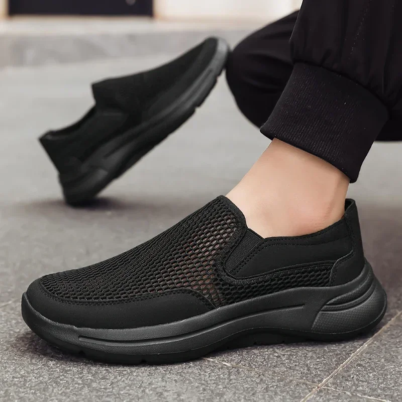 

Summer Breathable Men Running Shoes Outdoor Casual Sneakers Athletic Jogging Sport Shoes Lightweight Comfortable Walking Shoes