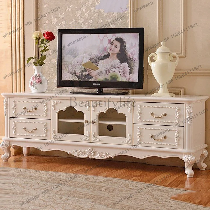 Wood Luxury Living Room Cabinets Decor Storage Tv Stand Display Cabinets Craft Jewelry Bookshelf Vitrina