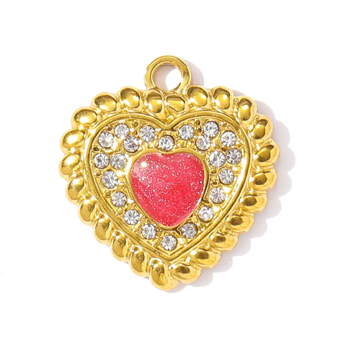 3 قطعة/الوحدة فريش ريترو الفولاذ المقاوم للصدأ القلب الشمس قلادة قلادة المينا الأفعى الصليب DIY القرط سحر امرأة الحب مجوهرات #6