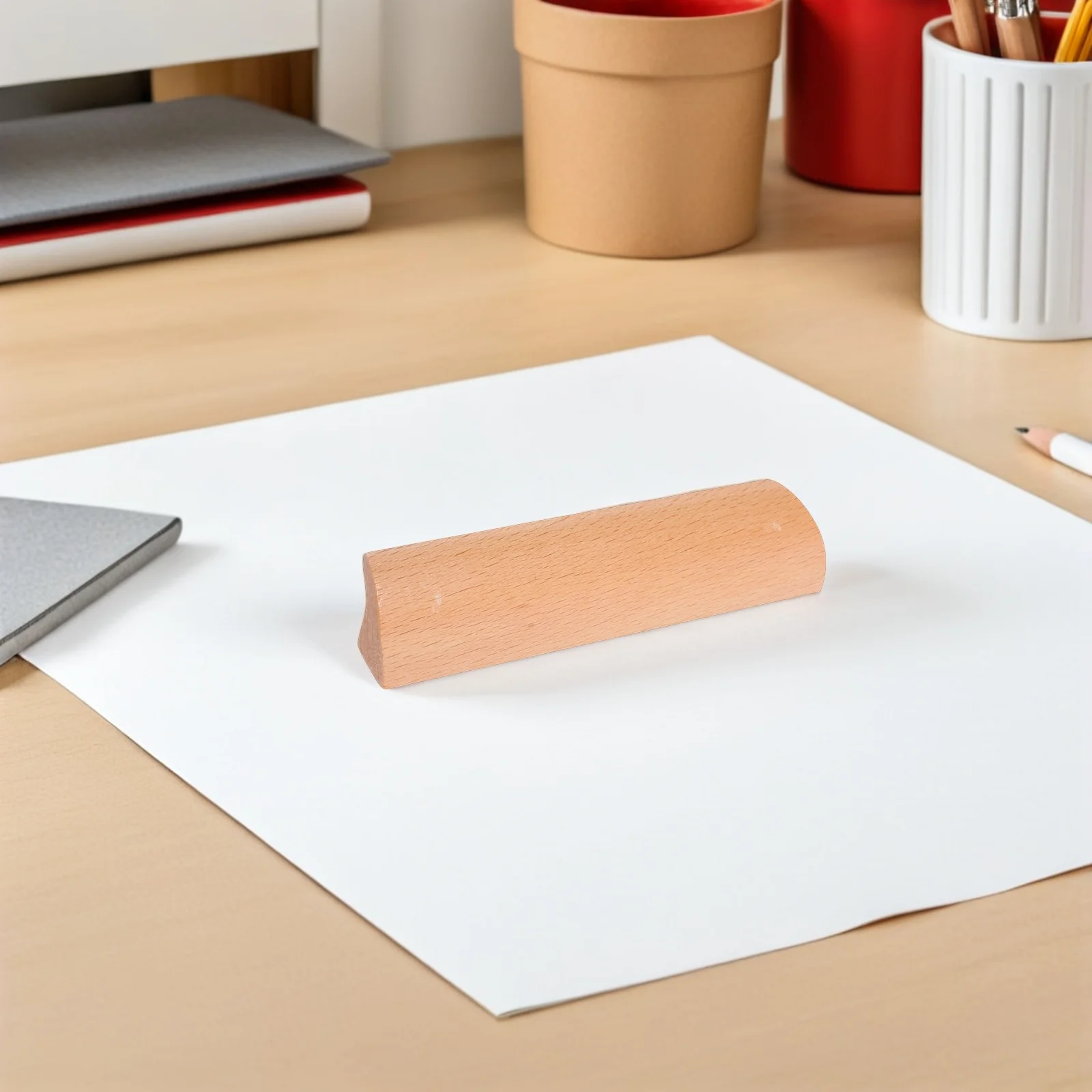 

10Pcs Wooden Furniture Pulls Durable Comfortable Grip for Kitchen Cabinets Wardrobes Dresser Drawer Handles Decorative