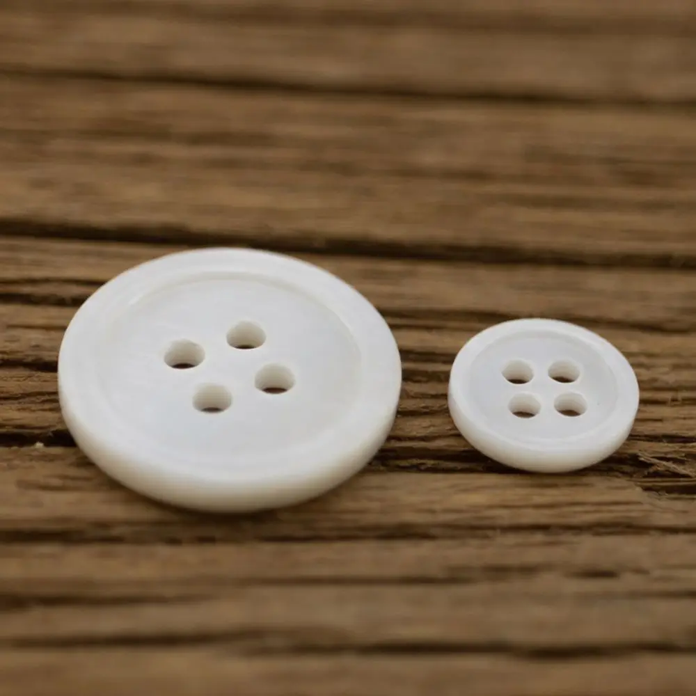 Nature Buttons Multi Size Round Mother Of Pearl Sewing Fasteners For Tailored Suits Blazers Coats Shirts Garments