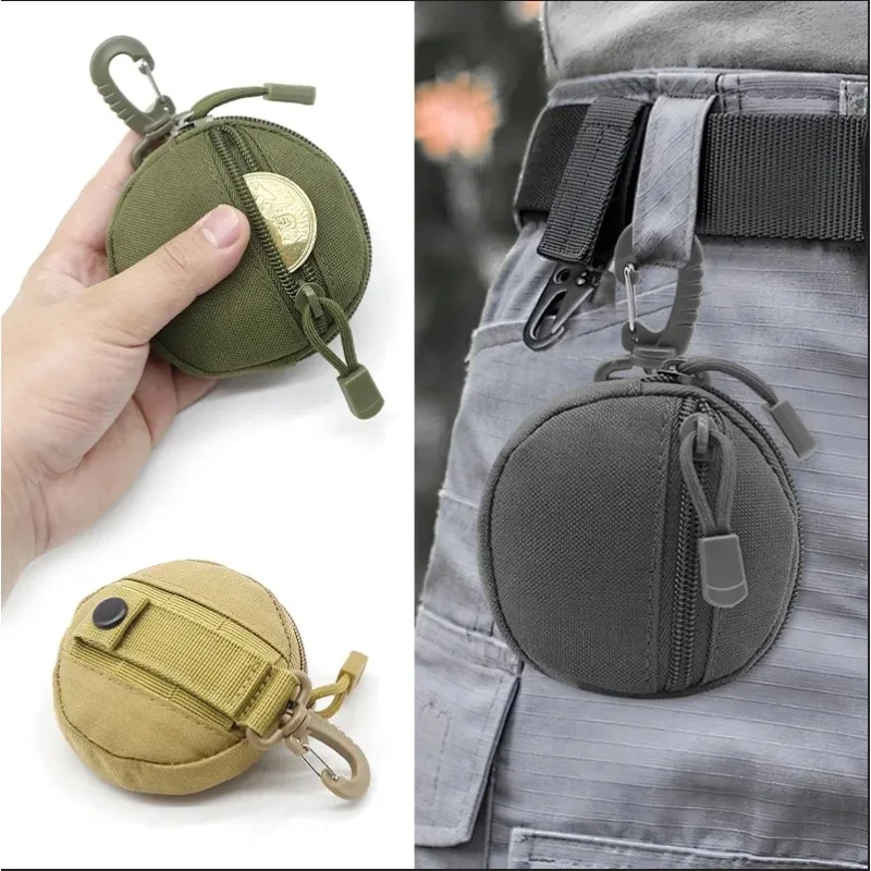 1000D Tactical EDC Pouch Molle Wallet Bag Key Coin Purse Waist Fanny Pack Mini Key Holder Pouch Hunting