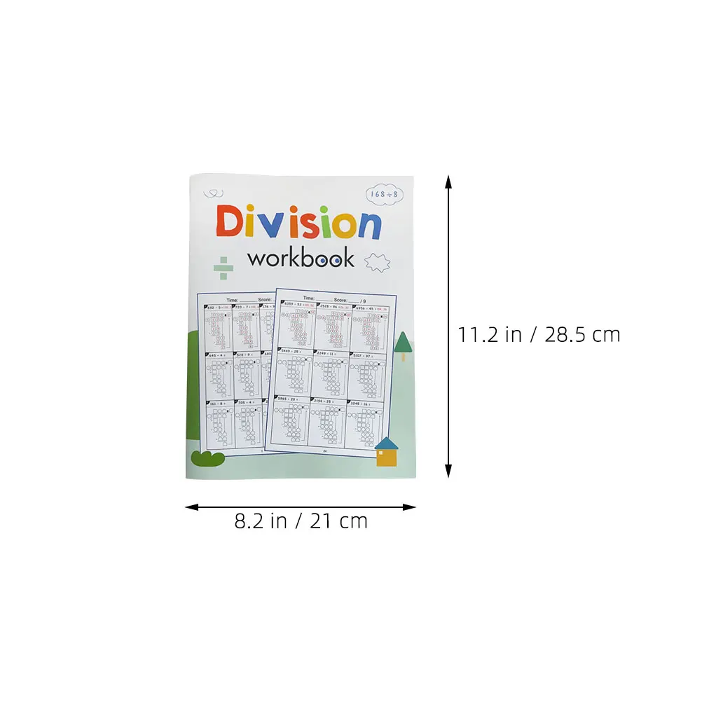 3pcs Math for Kids Mathematics Practice Book Multiplication Division Exercises Digits Drills Worksheets