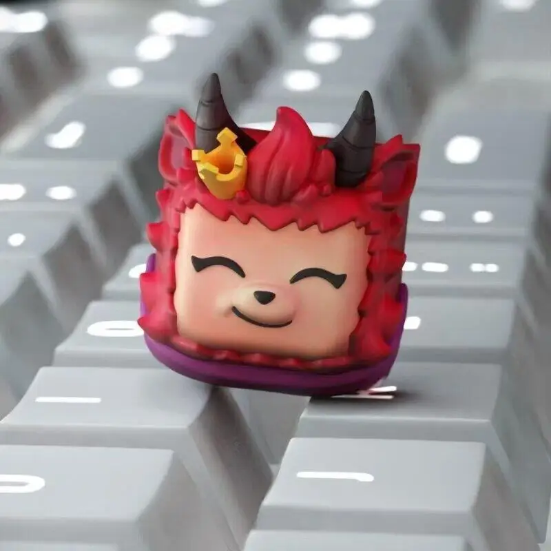 Diy Self Made Cartoon Teemos Esc Mechanical Keyboard Keycaps Cross-Axis Mechanical Keyboard Pc Personalized Keycaps Gift Toys