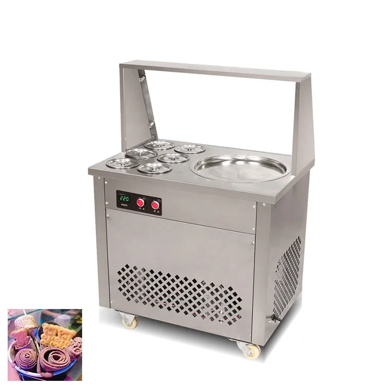 

frozen roll single fried ice cream machine roll fry ice cream machine automatic roll fried ice cream machine