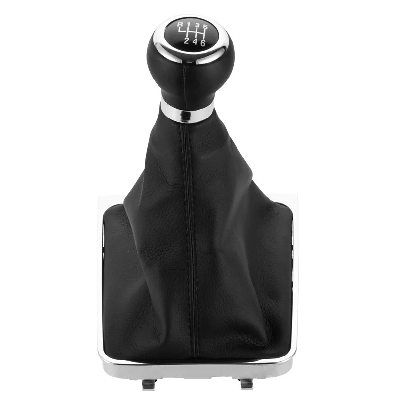 5/6 Speed MT Gear Shift Knob Lever Stick Gaiter Boot Cover Collar For Volkswagen VW Passat B6 2005 2006 2007 2008 2009 2010 2011