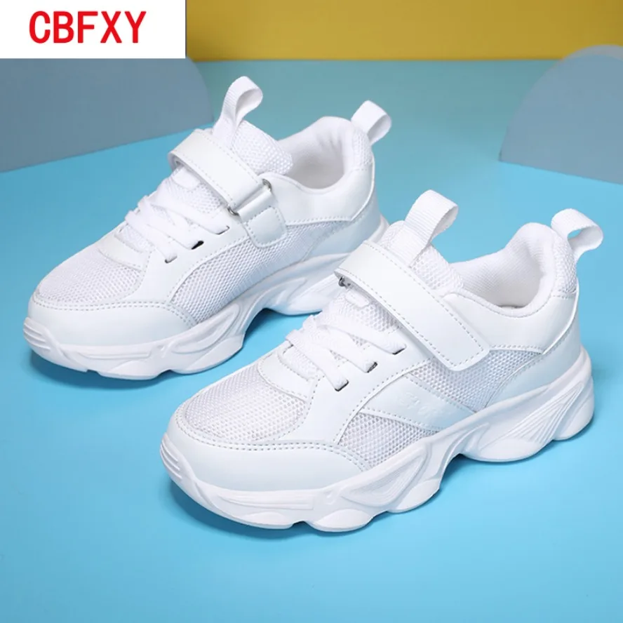 Children's Fashion Sports Shoes Breathable Student Black School Walking Shoes Anti-skid Boys& Girls Casual Running Sneaker