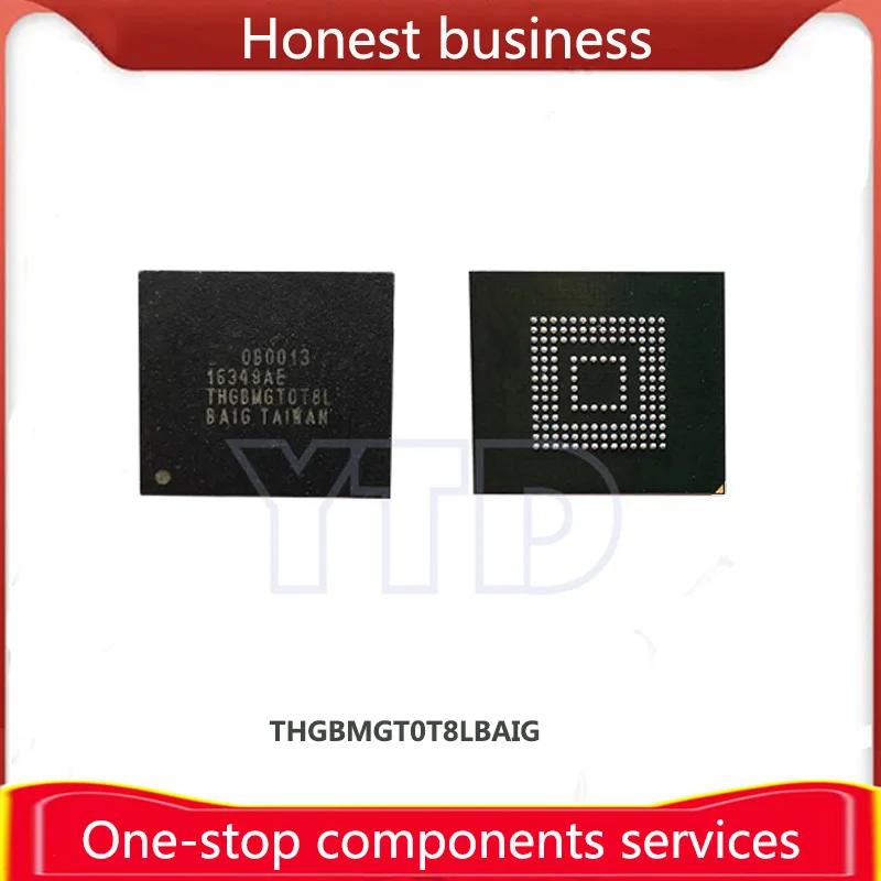 

THGBMGT0T8LBAIG 128GB 100% Working 100% Quality EMMC BGA153 128G Chip Mobile Phone Hard Disk Memory Computer Storage THGBMGT0T8L