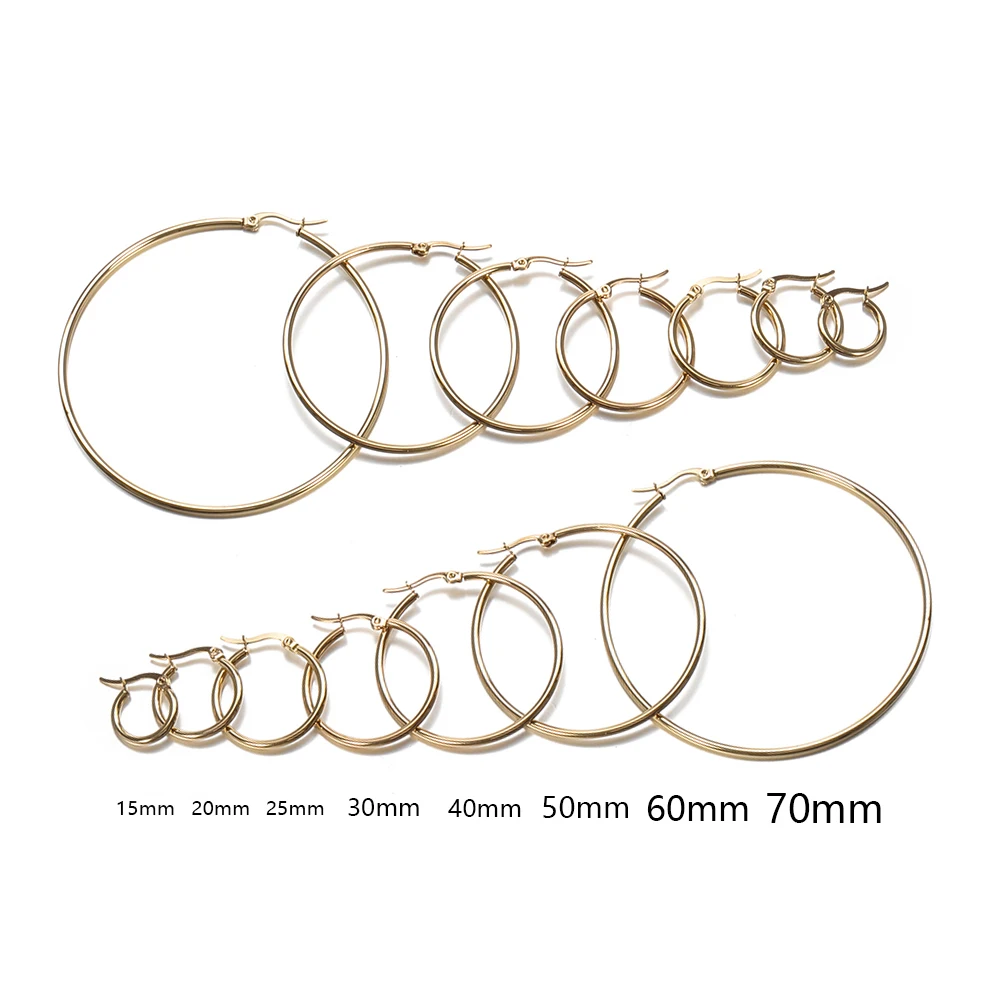 10pcs Stainless Steel Open Earrings Base for Jewelry Making Earring DIY