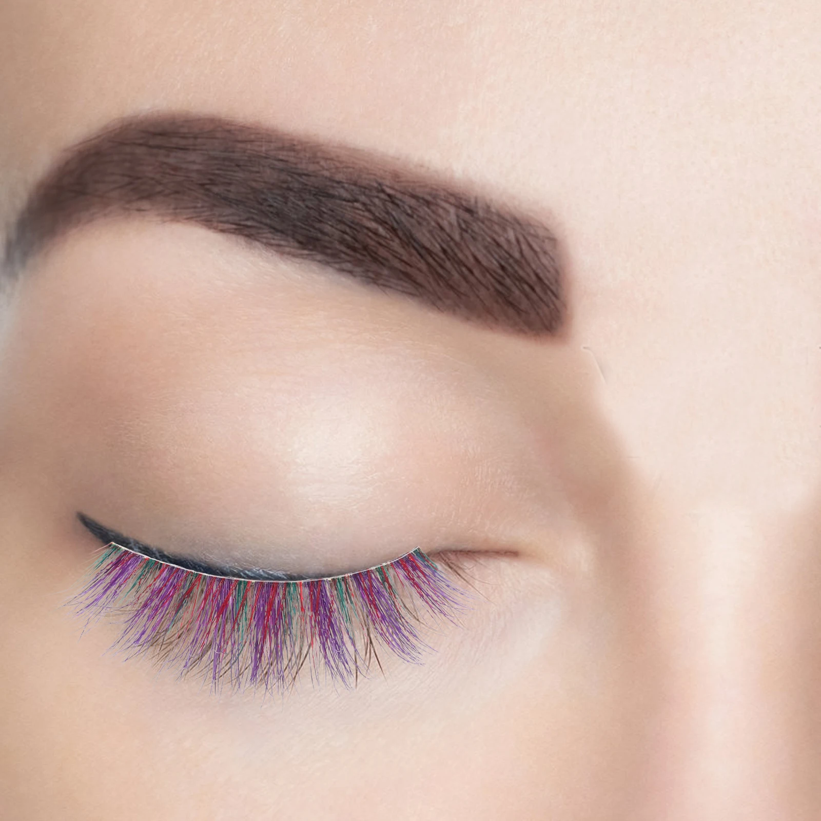 

False Eyelashes Natural Look Colored Lashes for Lash Clusters Daily Party Wedding Photography Safe Comfortable Eyes