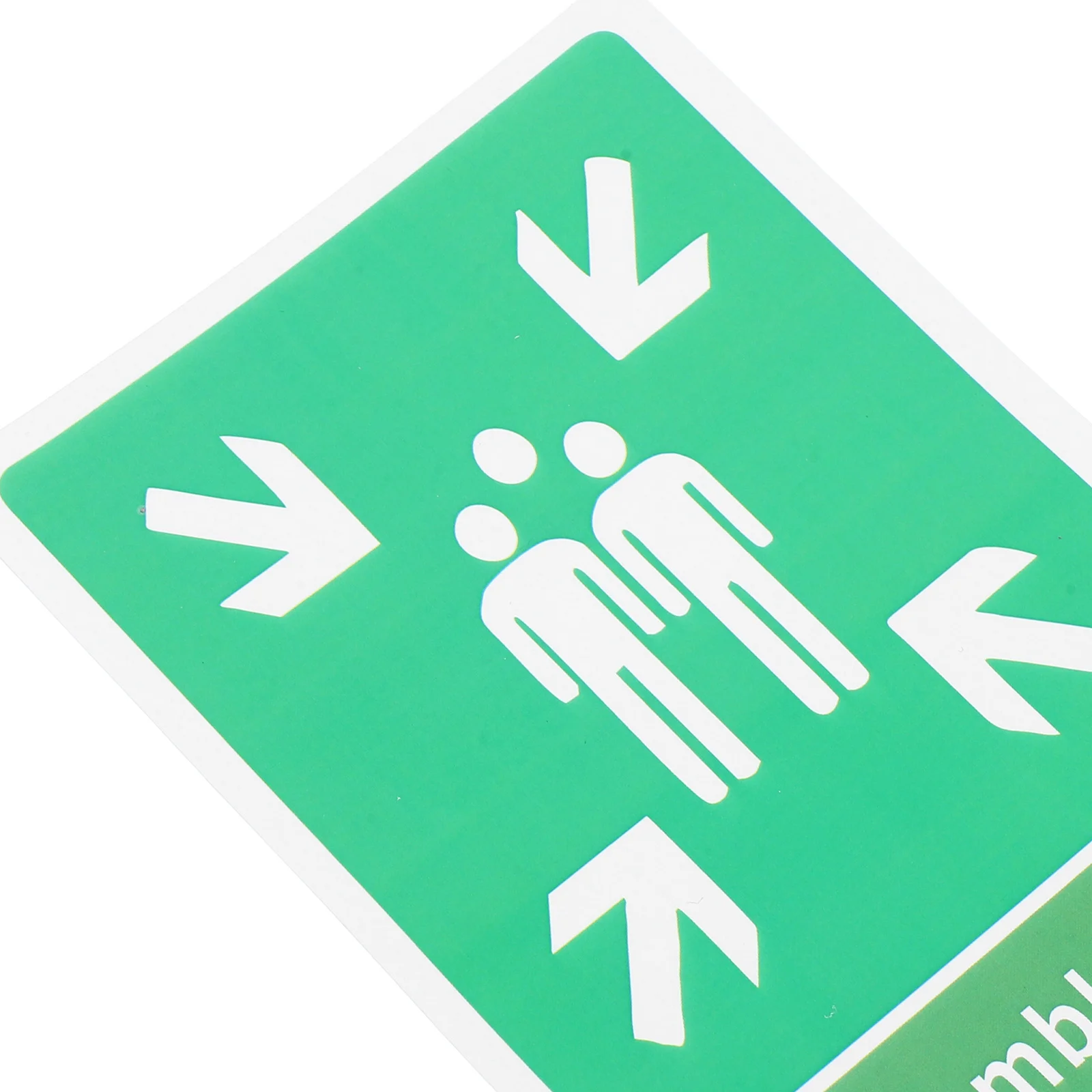 10 قطع سهلة التطبيق، ملصقات علامة واضحة للحفاظ على نقاط تجميع الإخلاء في حالات الطوارئ في إعدادات مختلفة #5