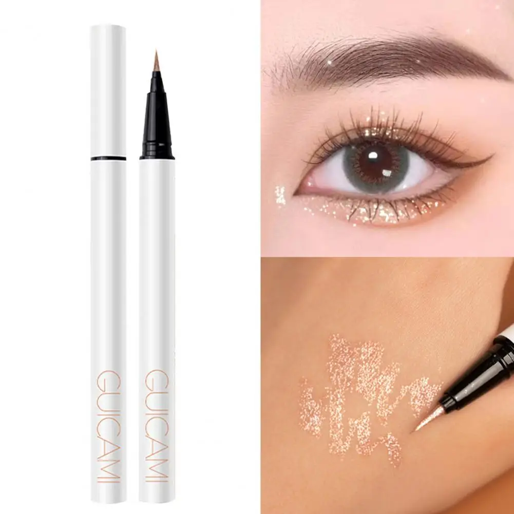 1g Eyeliner Pen Delicate Texture Professional Pearl White Brighten Silkworm High Light Pen for Wedding