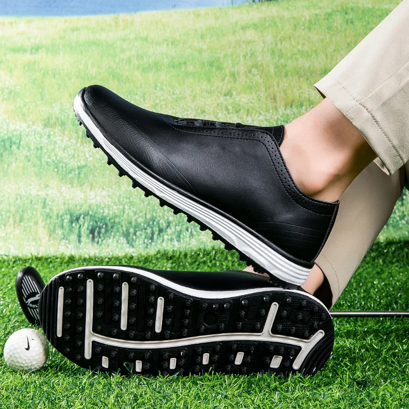 Men's Professional Golf Shoes Outdoor Comfort Fitness Golf Sports Shoes Men's Golf Training Shoes Men's Large Golf Shoes