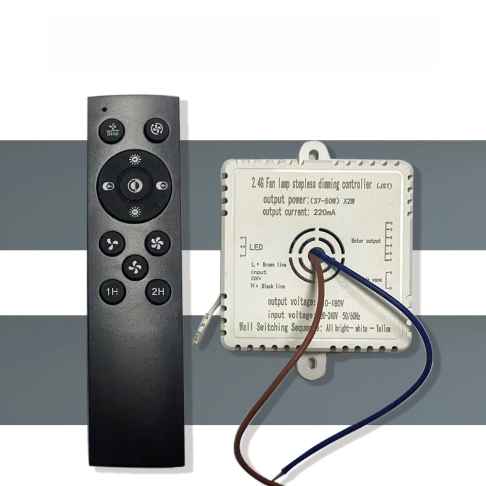Smart Infrared Remote Control Switch For Fan Light Dimming Driver 4 Pin 6 Port AC180-265V Ceiling Fixture Controller Kit