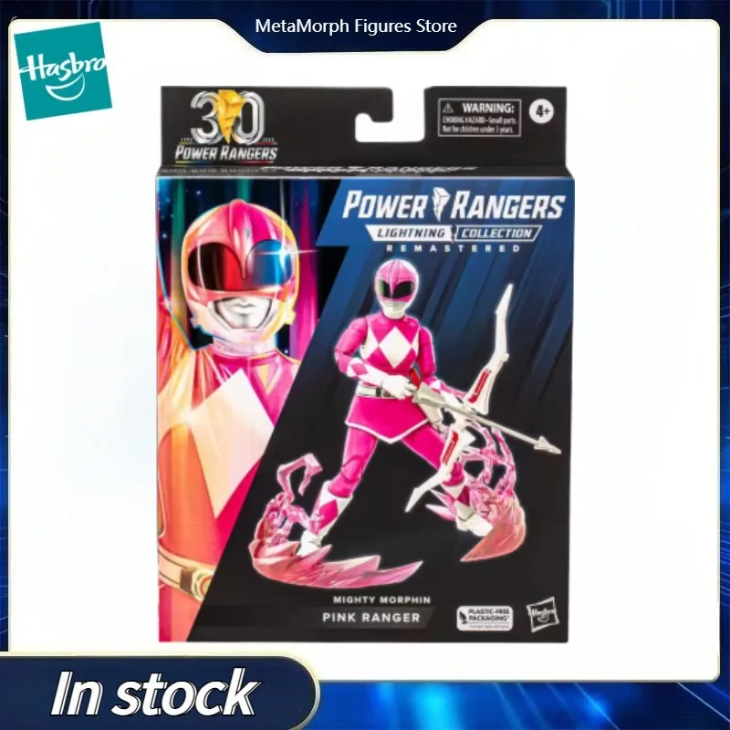 

Original Hasbro Power Rangers Lighting Collection Mighty Morphin Pink Ranger Anime Figure Toy Collection Model